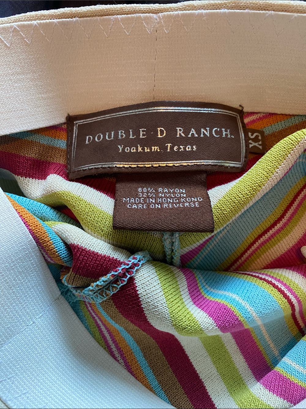 Double D Ranch Striped Multicolor Maxi Skirt - Extra Small - Picture 6 of 6
